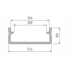 PROFIL ALU. LED DUAL BIAŁY 2M