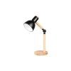 LAMPKA BIURKOWA WOODY 1XE27 CZARNA DREWNO 0091