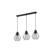 ^LAMPA OTTO WISZĄCA 3xE27 LISTWA CZARNY 2492