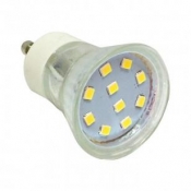 ŻARÓWKA GU10 LED SMD WW 3W D35 120ST GLASS