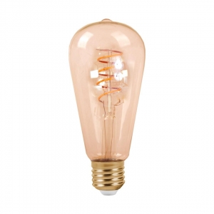 ŻARÓWKA E27 LED FILAMENT WW 4W ST64 SPIRAL