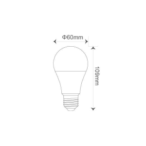 ŻARÓWKA E27 LED CZUJNIK MIKROFALOWY 9W WW 1353