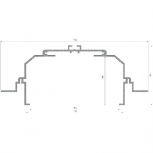 PROFIL ALU. LED LARGO M4 ANODOWANY 3M