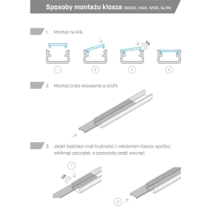 KLOSZ X MROŻONY SLIM PMMA 2M