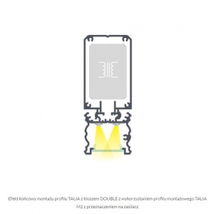 PROFIL ALU. LED TALIA ANODOWANY 1M