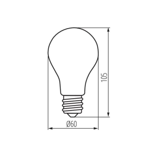 ŻARÓWKA E27 LED 7W WW 2700K XLED-M A60 360ST