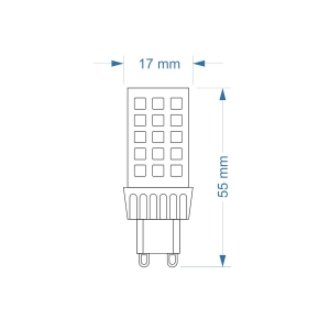 $ ŻARÓWKA G9 LED SMD NW 4W 450lm 3Y 4373 FF