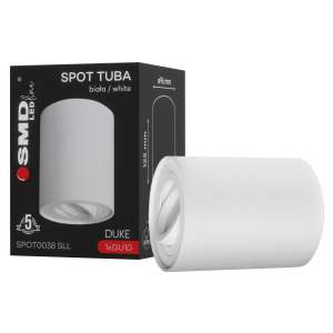 $ SPOT TUBA DUKE ROUND GU10 BIAŁY 5Y SMD LEDline