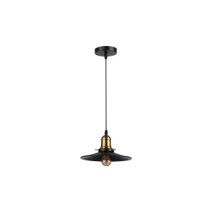 LAMPA WISZĄCA E27 LOFT CZARNY ZŁOTY 0096