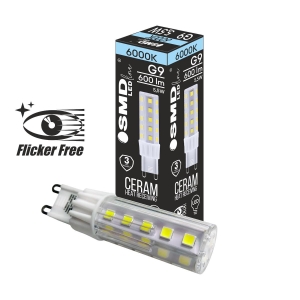 $ ŻARÓWKA G9 LED SMD CW 5,5W 600lm 3Y 4410 FF