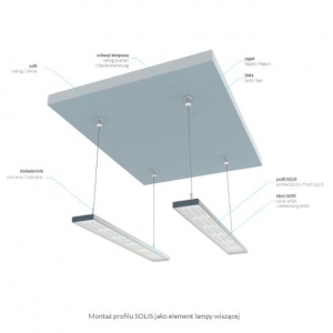 PROFIL ALU. LED SOLIS ANODOWANY 1M