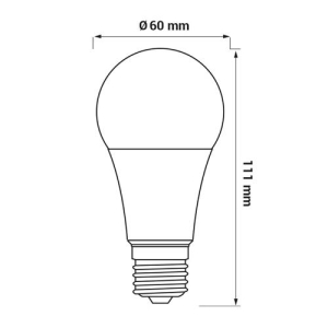 ŻARÓWKA E27 LED SMD DW 8,5W A60 806LM AMM