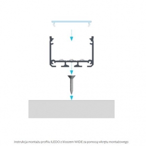 PROFIL ALU. LED ILEDO BIAŁY 3M