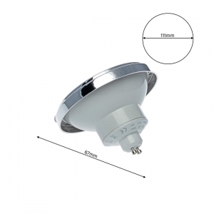 ŻARÓWKA GU10 ES111 LED 12W 3000K 24° odbłyś. biały