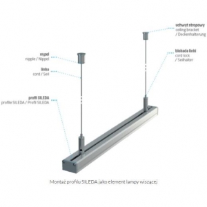 PROFIL ALU. LED SILEDA ANODOWANY 2M