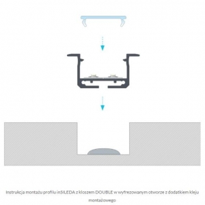 PROFIL ALU. LED inSILEDA ANODOWANY 1M