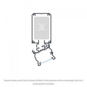 PROFIL ALU. LED TALIA BIAŁY 3M