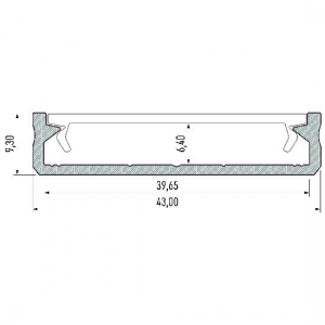 PROFIL ALU. LED SOLIS ANODOWANY 2M