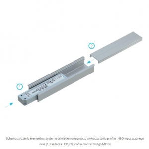 PROFIL ALU. LED INSO BIAŁY 2M