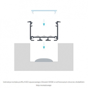 PROFIL ALU. LED INSO BIAŁY 2M