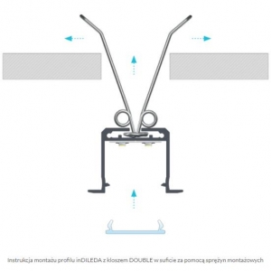 PROFIL ALU. LED inDILEDA ANODOWANY 1M