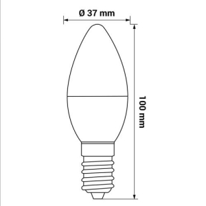 ŻARÓWKA E14 LED SMD WW 4,9W ŚWIECOWA AMM