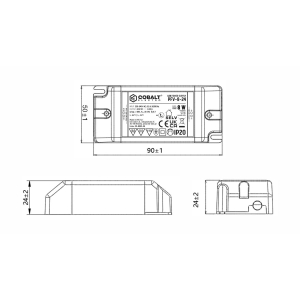 ZASILACZ LED 24V 8W 0,33A PFV COBALT IP20