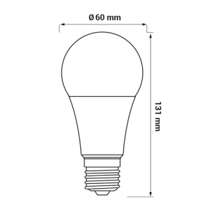 ŻARÓWKA E27 LED SMD DW 14W A60 1521LM AMM