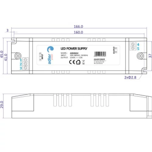 ZASILACZ LED 24V 60W 2,5A ADM INSTALAC. ADLER